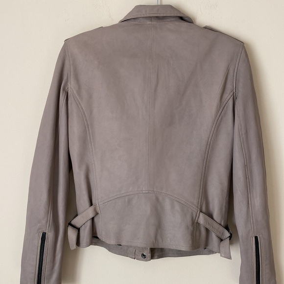 IRO Newhan leather motorcycle biker jacket 10 - Picture 8 of 11